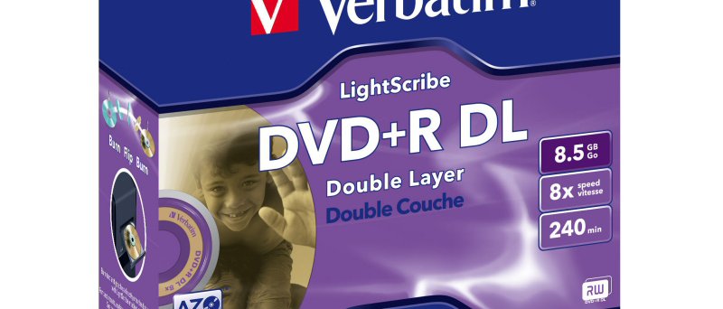 Verbatim DVD+R DL 8x LightScribe