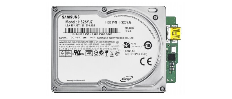 Samsung Spinpoint N3U 1,8palcový 250GB HDD