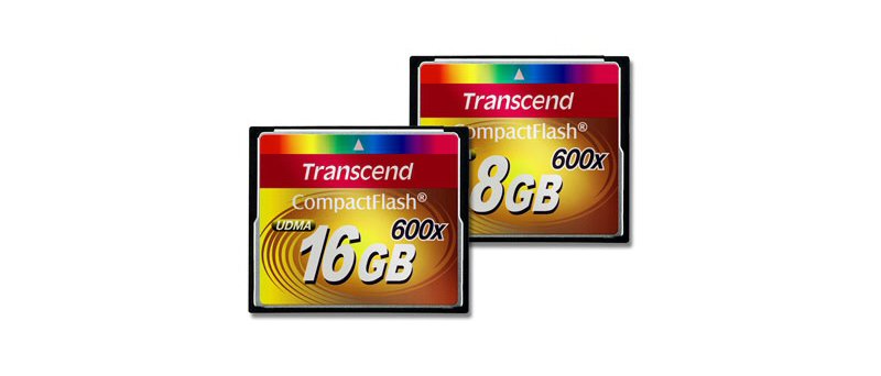 Transcend CF 600× 16GB a 8GB