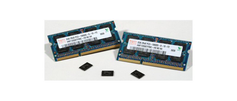 Hynix 1Gb DDR3 54nm technologií