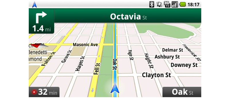 Google Maps Navigation mapa