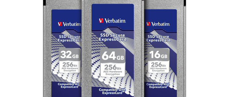 Verbatim secure SSD ExpressCard