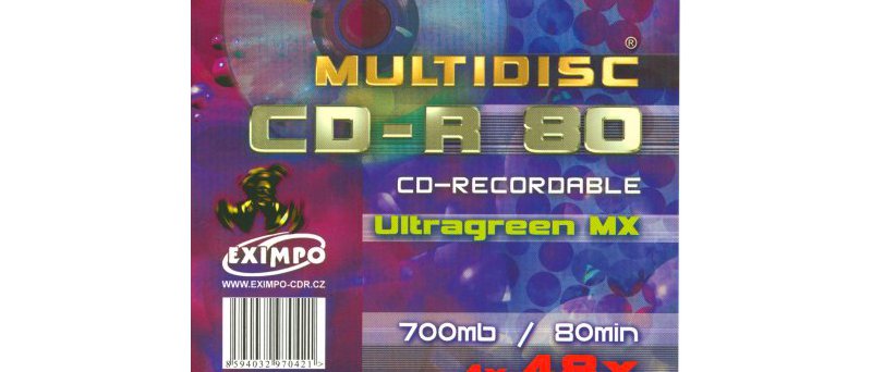 CD-R 80 Multidisc Ultragreen MX 48× front