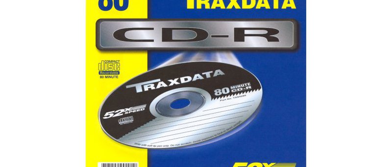 Traxdata CD-R 80 silver 52× front