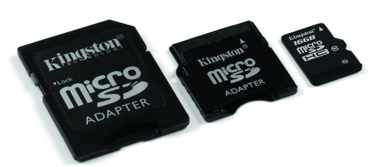 Kongston microSDHC 16GB Class10 s adptéry