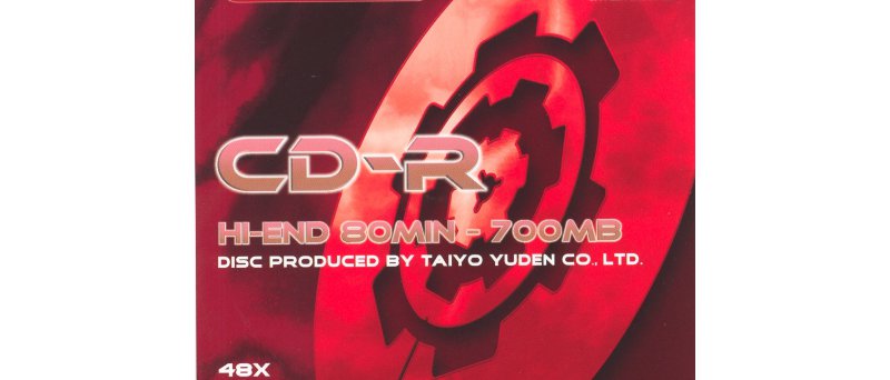 CD-R 80 emgeton 48× Tayio Yuden produced front