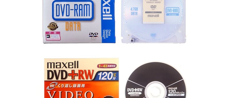 Maxell DVD-RAM 3× a DVD+RW 4×