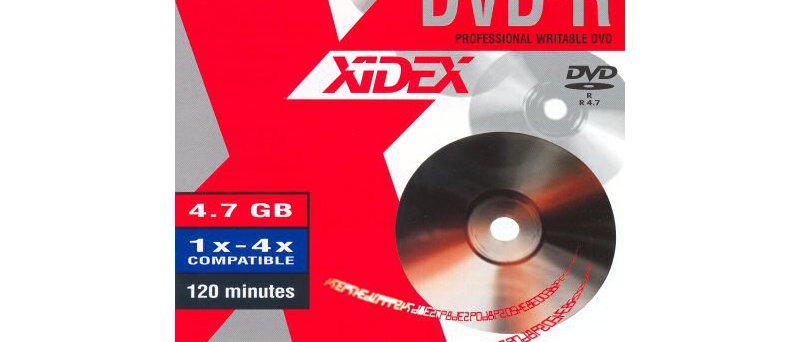 DVD-R XIDEX XDVD-R4X10B.0703 - zepředu