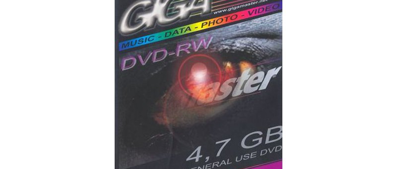 DVD-RW GIGA master general use DVD - zepředu