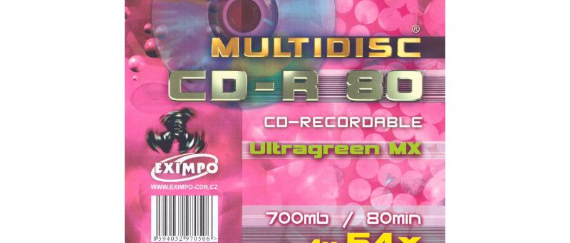 CD-R 80 Multidisc 54× Ultragreen MX front