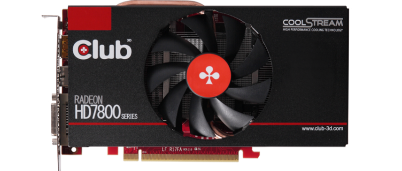 Club 3D Radeon HD 7850 1GB royalQueen front
