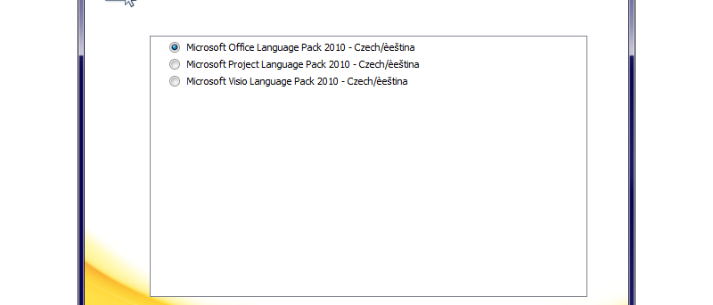 Office 2010 Czech language pack
