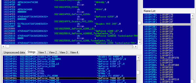 disassembling nvcpl.dll