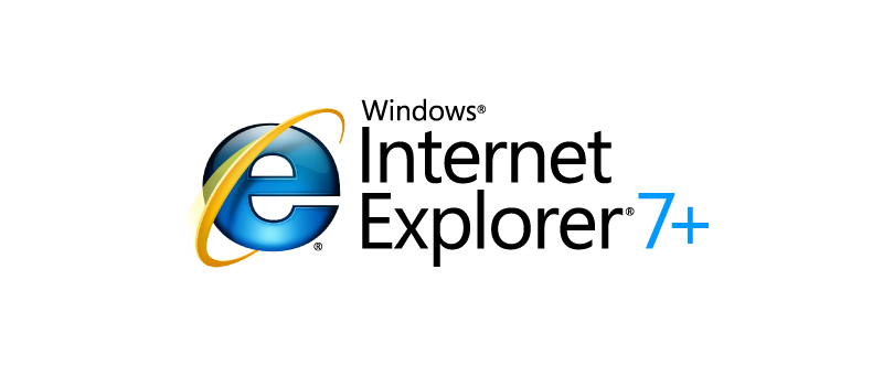 Internet Explorer 7+ logo