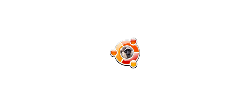 Ubuntu Gutsy Gibbon logo vymyšlené