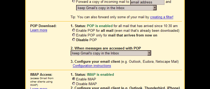 GMail IMAP