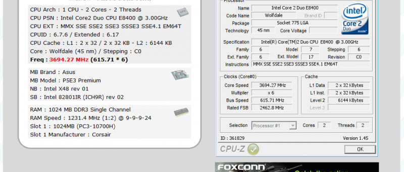 Corsair DDR3-2462