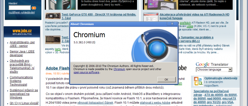 Chromium bez http