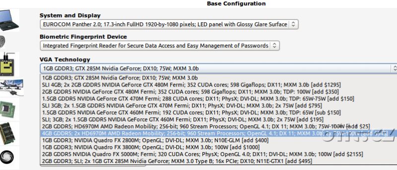 Radeon HD 6970M v nabídce Eurocomu