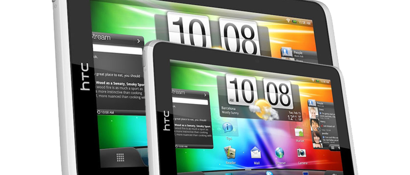 HTC tablet 7″ a 10″ ilustrační
