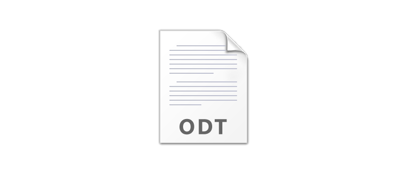 Open Document ikona ODT