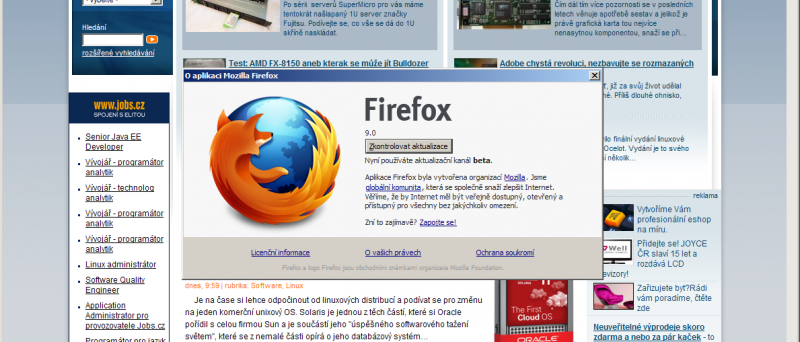 Firefox 9.0 Beta