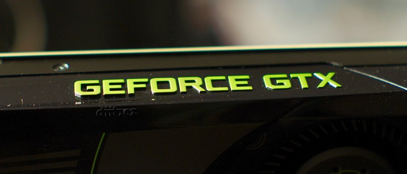 GeForce GTX 680, logo na kartě