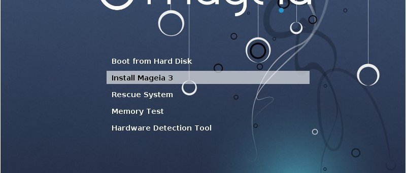 Mageia 3 bootscreen