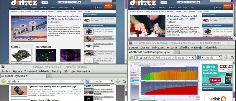 4x Firefox 21, LXDE