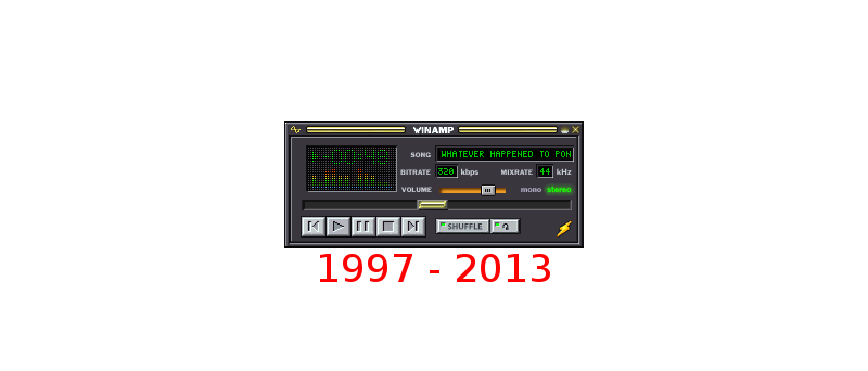 Winamp konec