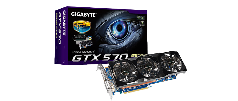 Gigabyte GeForce GTX 570 - GV-N570UD-13I (rev. 2.0) balení