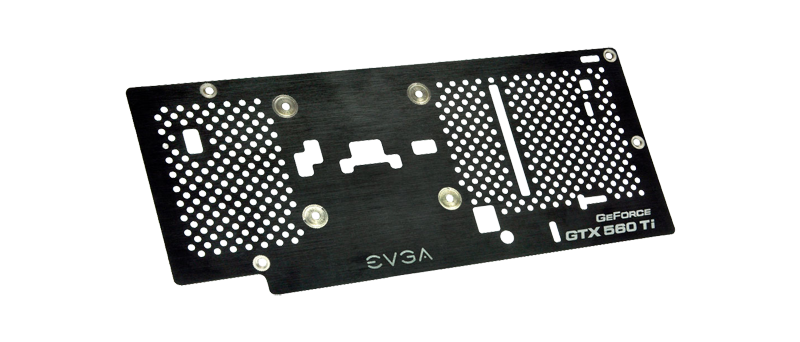 EVGA GeForce GTX 560 Ti backplate