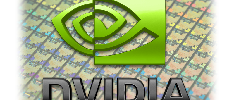 nvidia logo na waferu TSMC