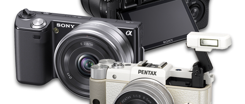 mirrorless bezzrcadlovky Sony a Pentax