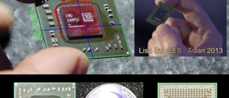 AMD Kabini APU size
