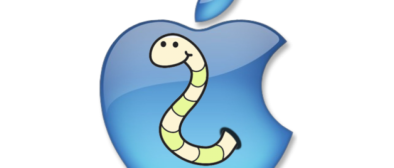 Apple logo worm