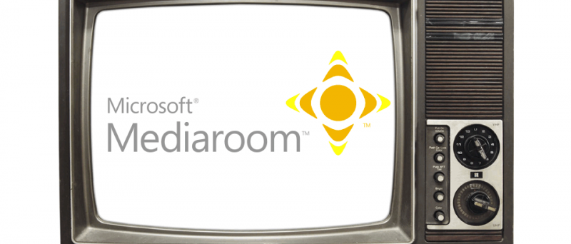 Microsoft Mediaroom logo CRT TV