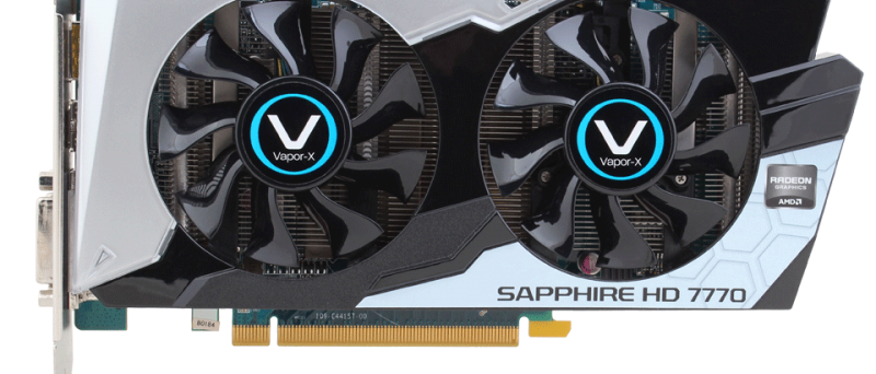 Sapphire Radeon HD 7770 Vapor-X flat