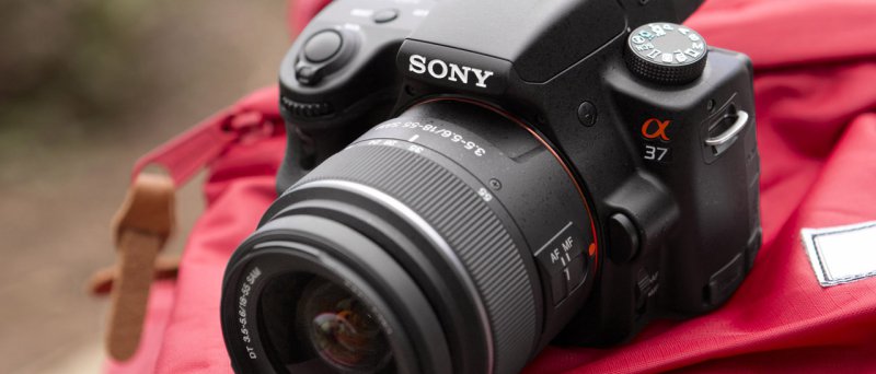 Sony SLT-A37 s buketem