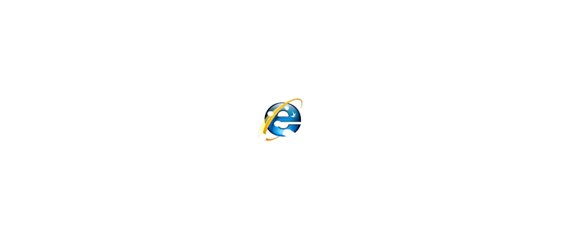 Děravý Internet Explorer 7 logo
