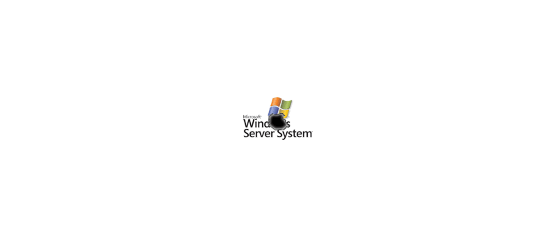 Windows Server System logo děravé