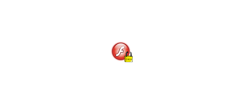 Flash logo pod DRM zámkem