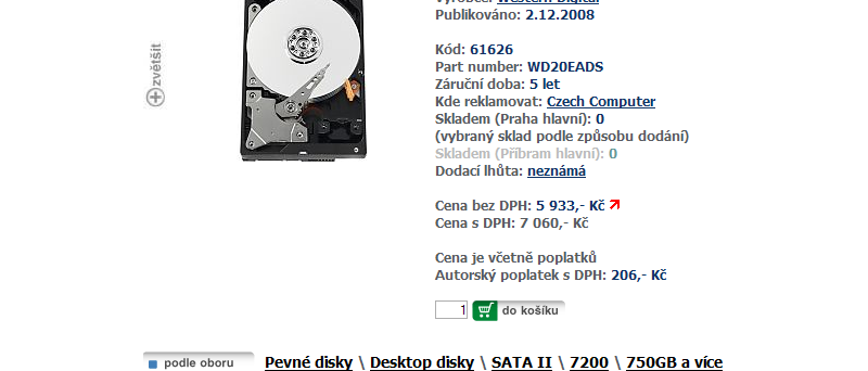 WD20EADS na webu CzechComputer