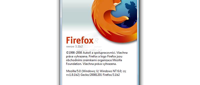 About Firefox 3.1 Beta 2