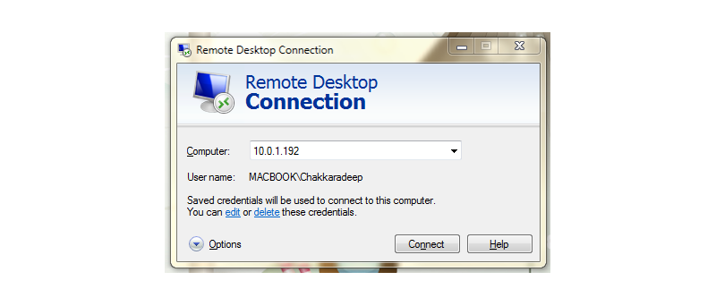Remote Desktop Windows 7 Client