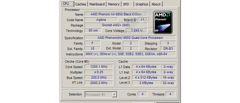 CPU-Z 1.52: CPU