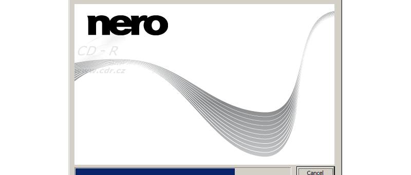 Nero logo s animovanou vlnou - malé