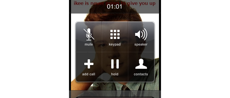 Rickroll na iPhonu