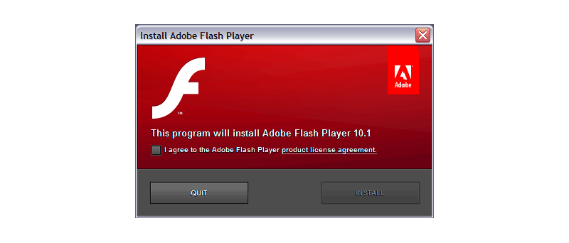 Adobe Flash Player 10.1 - instalátor