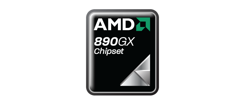AMD 890GX chipset logo / AMD 890GX logo